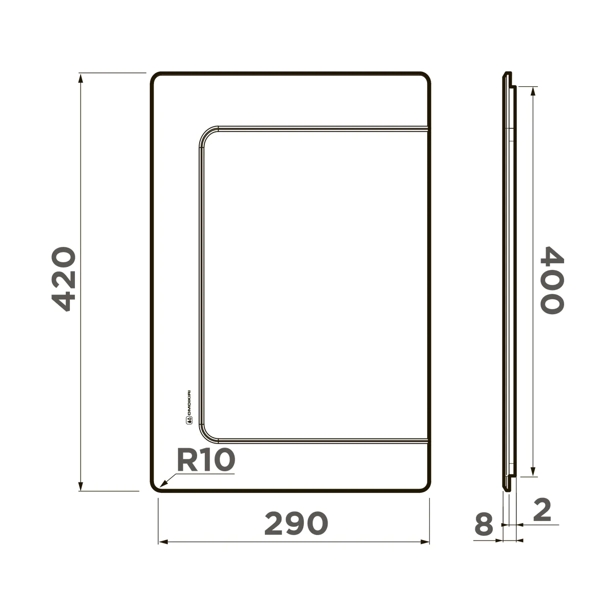 Разделочная доска Omoikiri CB-BASIC-400 — gb