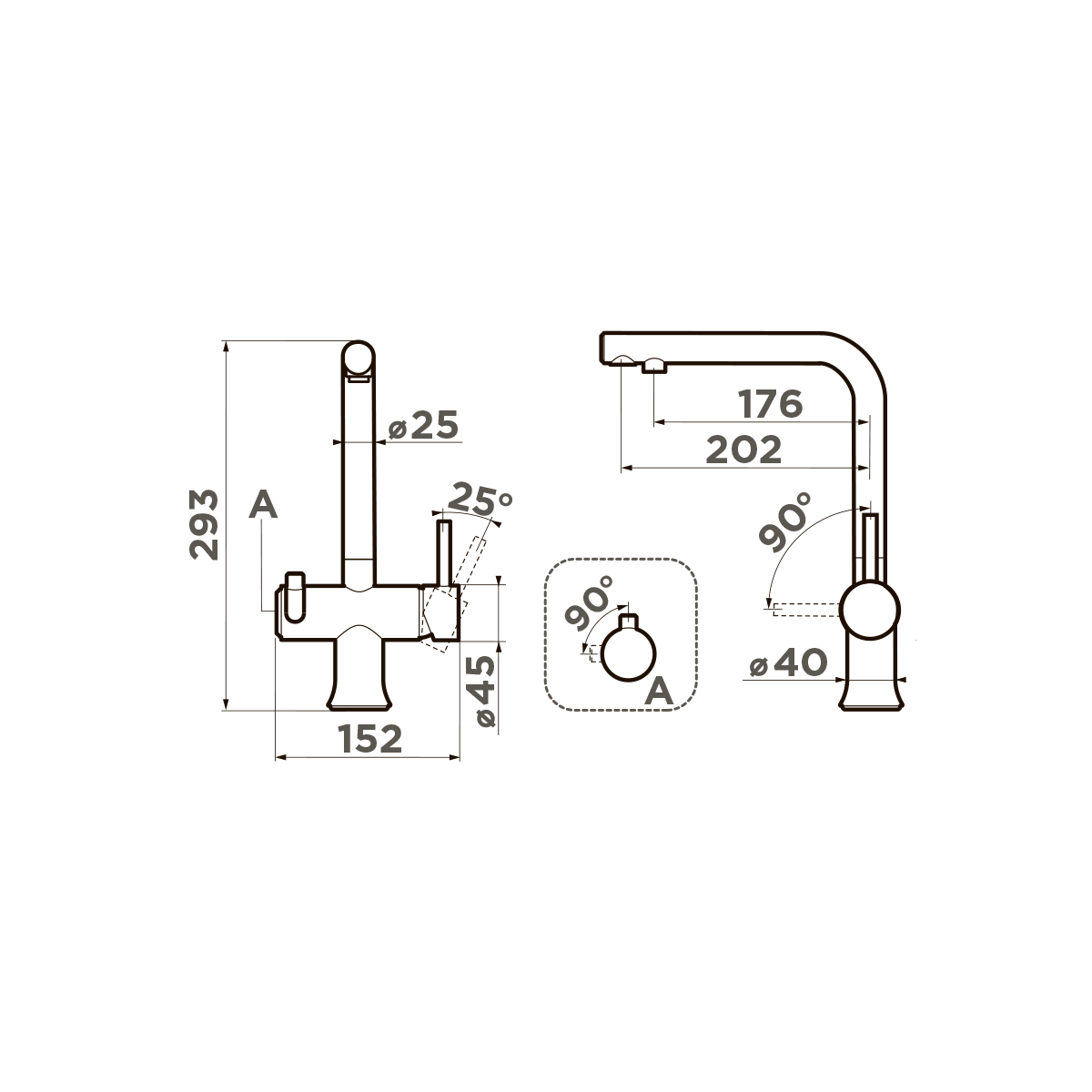 Смеситель для кухни Omoikiri Hotaru — c-wh