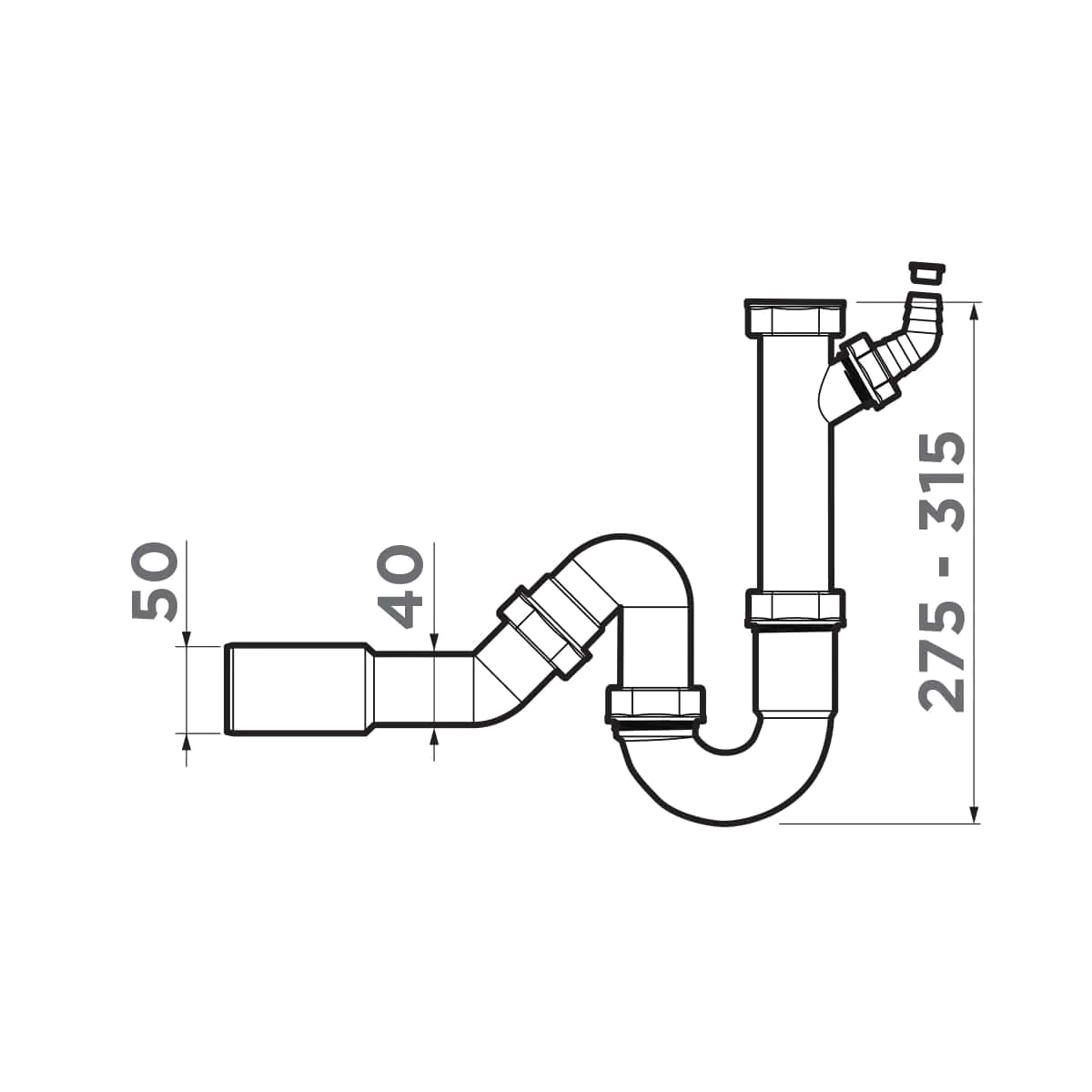 Арматура для измельчителя Omoikiri NA-01 — grey