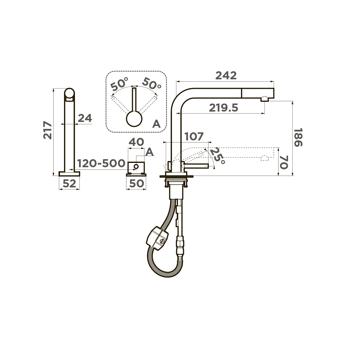 Смеситель для кухни Omoikiri Nara-S — lg