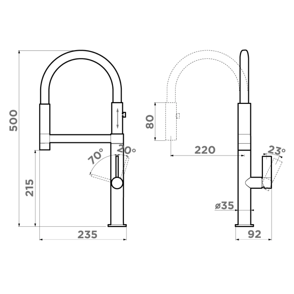 Смеситель для кухни Omoikiri Osaka — bn-bl