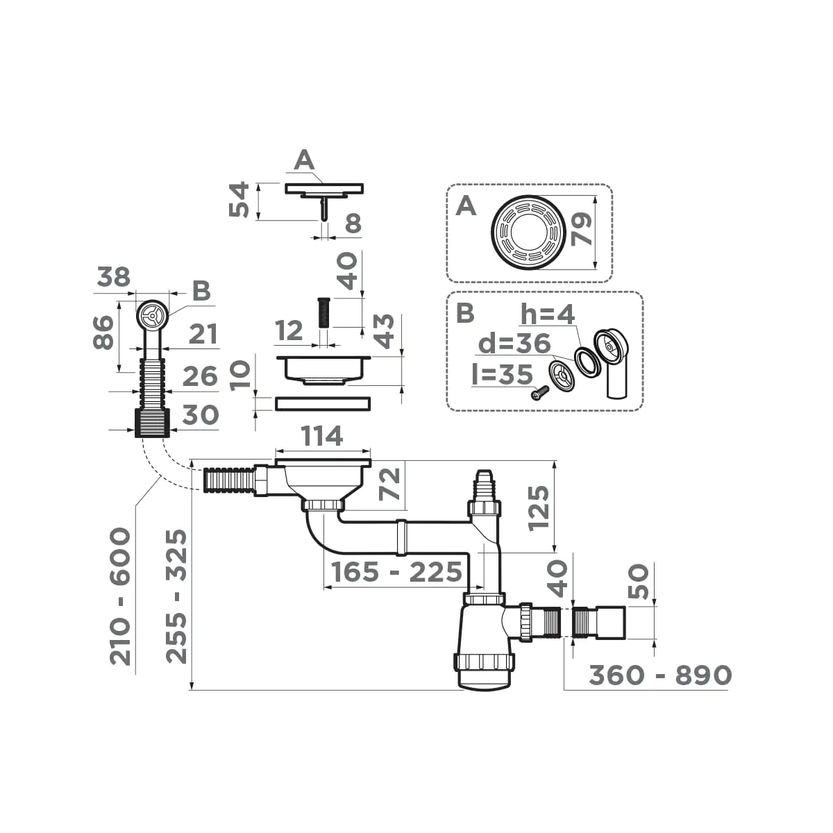Арматура для мойки Omoikiri WK-1-R — ab
