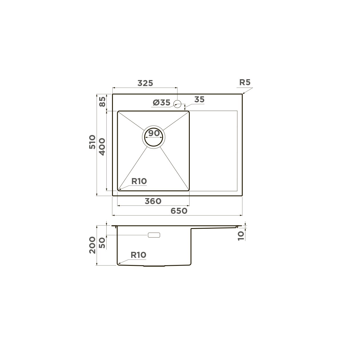 Мойка для кухни Omoikiri Akisame 65-L — in