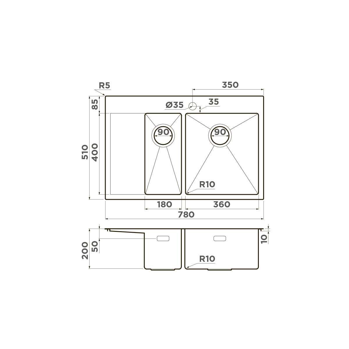 Мойка для кухни Omoikiri Akisame 78-2-R — lg