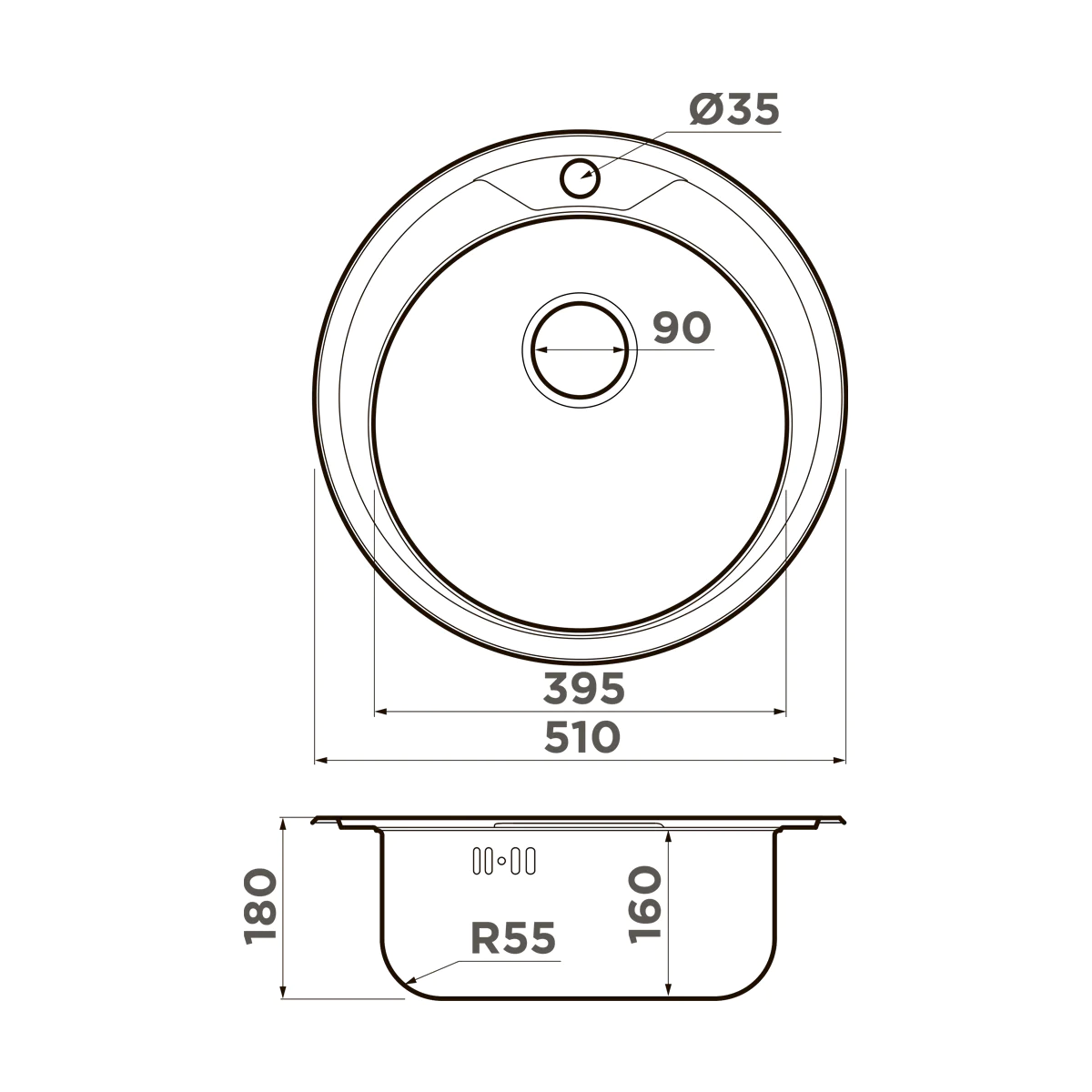 Мойка для кухни Omoikiri Asida 51 — in
