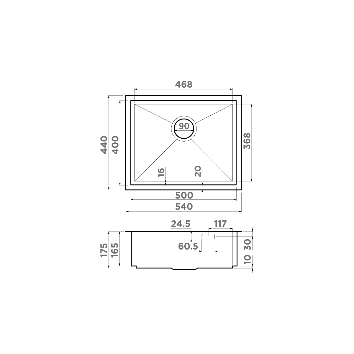 Мойка для кухни Omoikiri Kasen 54-16-INT — lg
