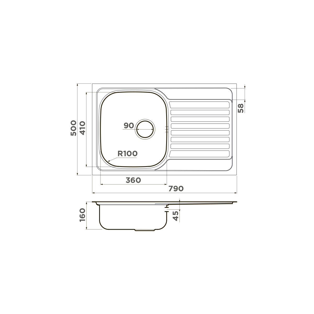 Мойка для кухни Omoikiri Kashiogawa 79 — in