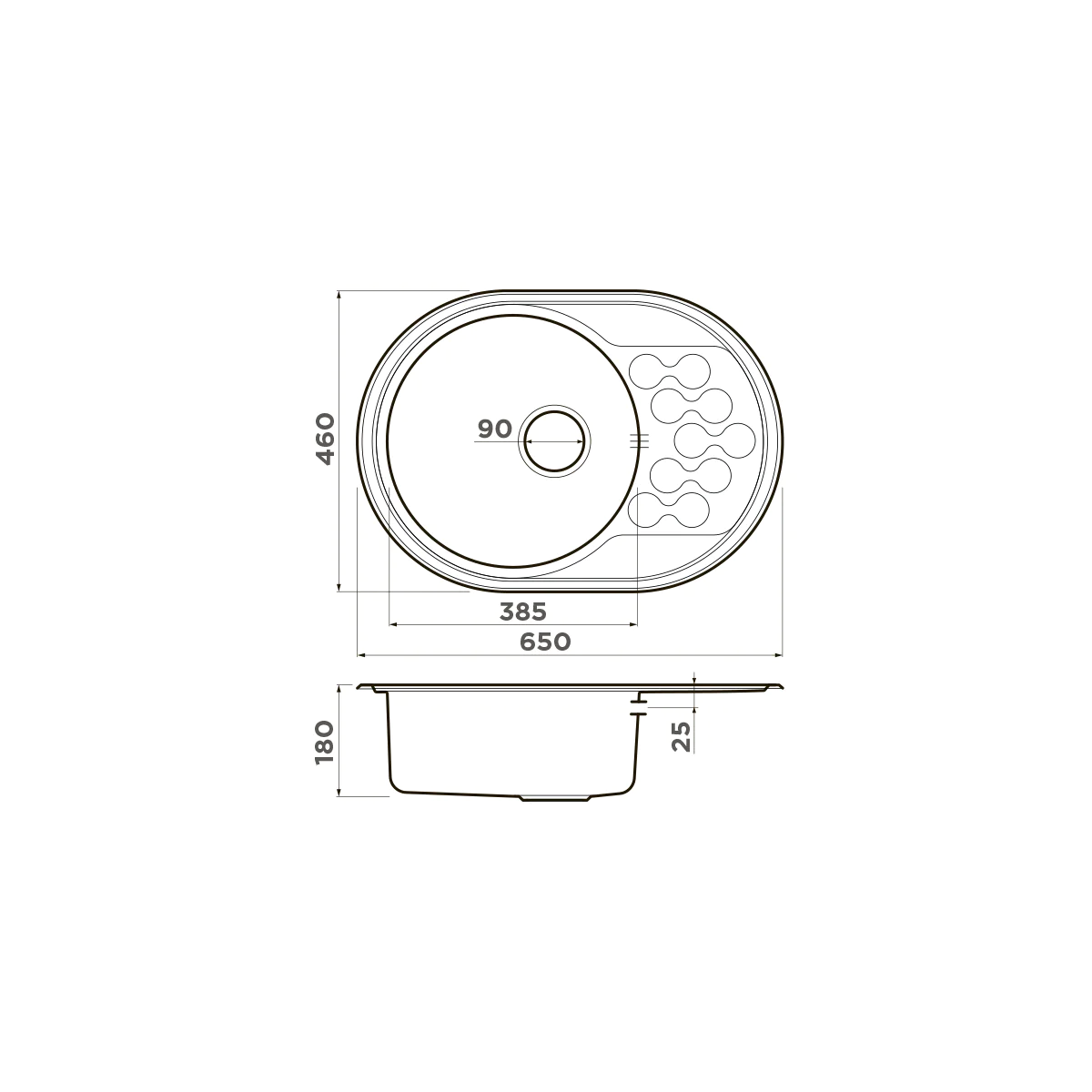 Мойка для кухни Omoikiri Kasumigaura 65 — in
