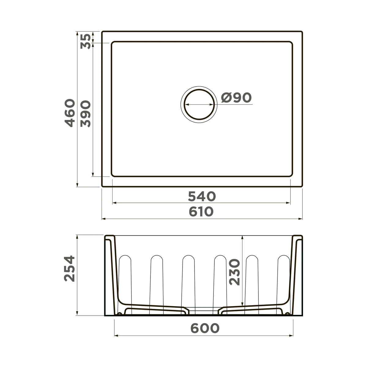 Мойка для кухни Omoikiri Mikura 61 — wh