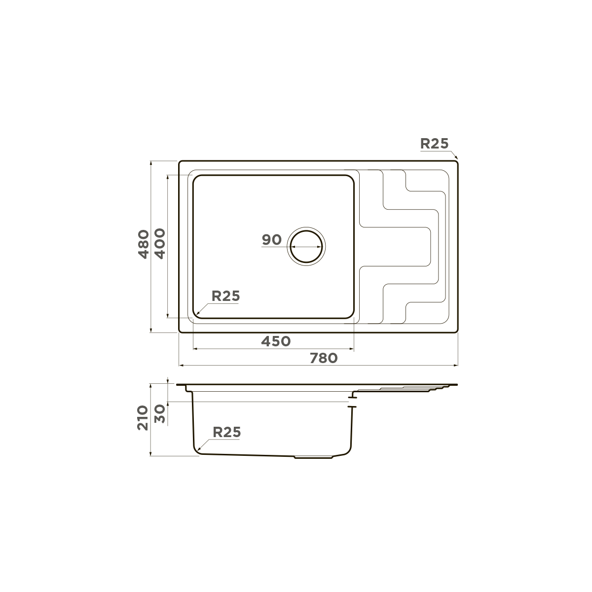 Мойка для кухни Omoikiri Mizu 78-LB — in