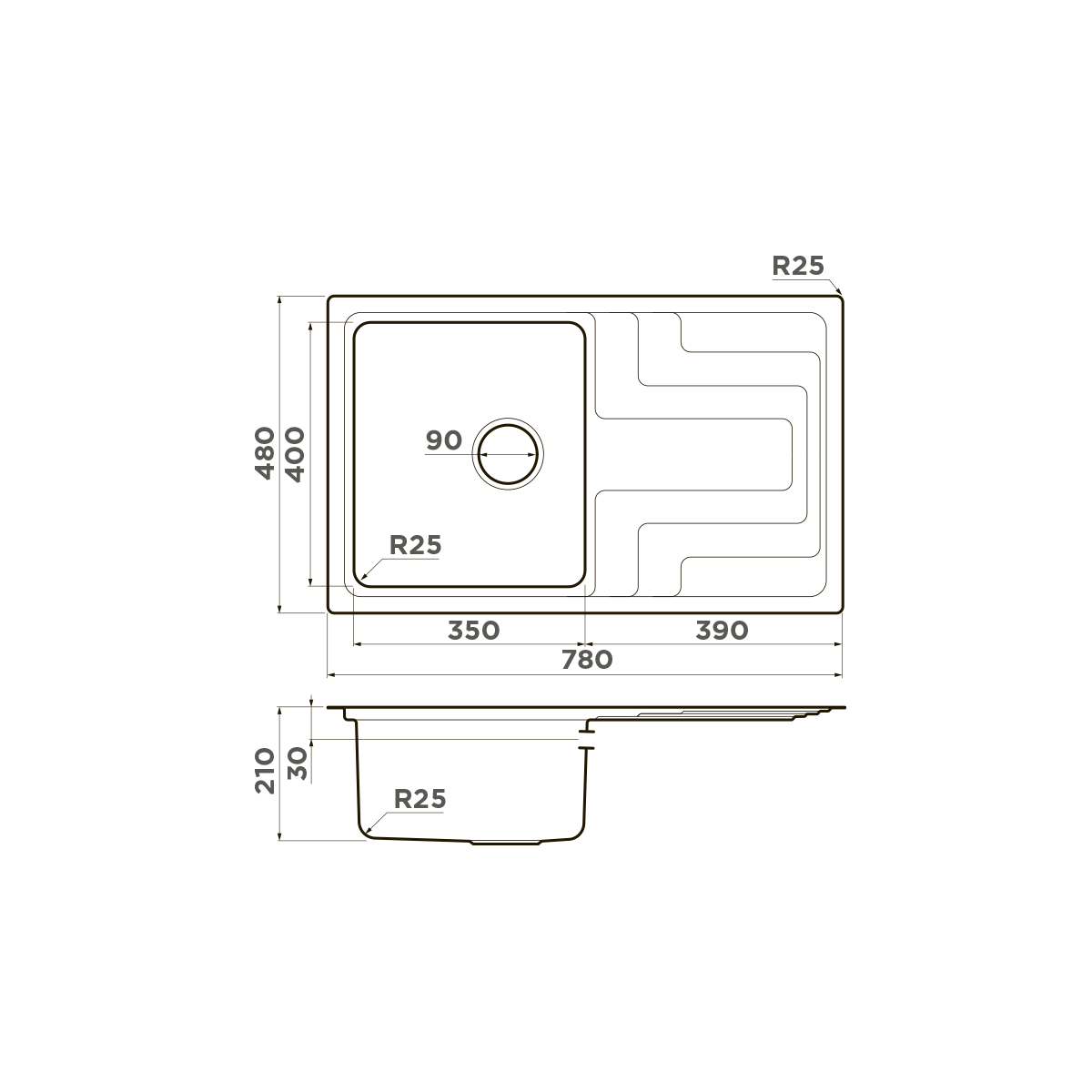 Мойка для кухни Omoikiri Mizu 78 — in