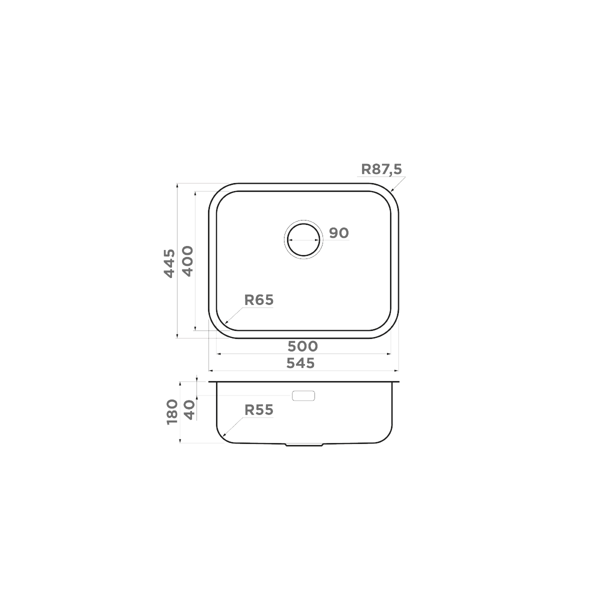 Мойка для кухни Omoikiri Omi 54-U/I — in
