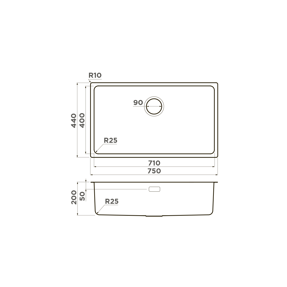 Мойка для кухни Omoikiri Tadzava 75-U/I — in