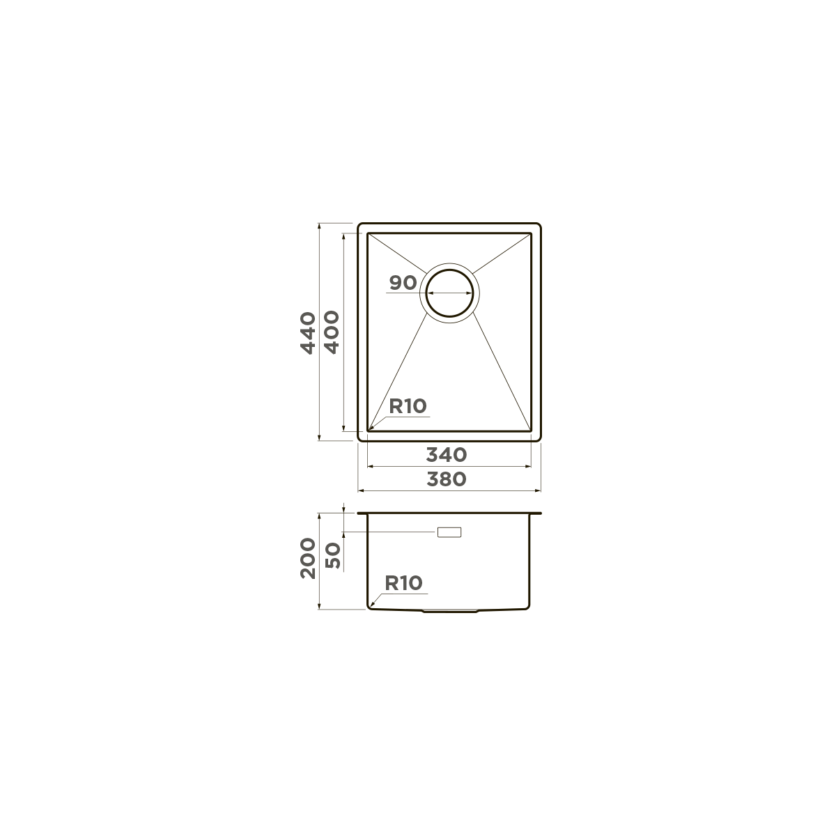 Мойка для кухни Omoikiri Taki 38-U/IF — lg