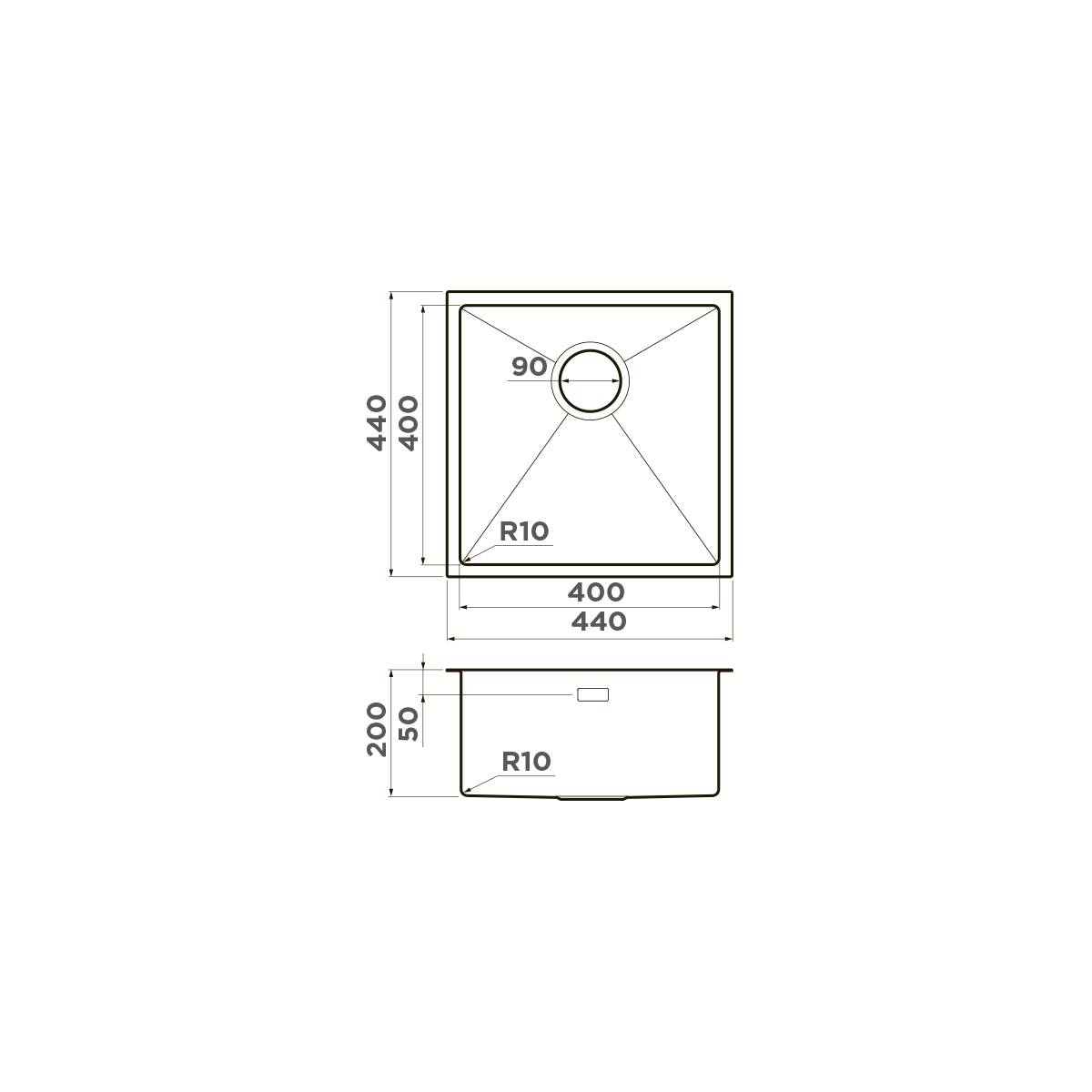 Мойка для кухни Omoikiri Taki 44-U/IF — lg