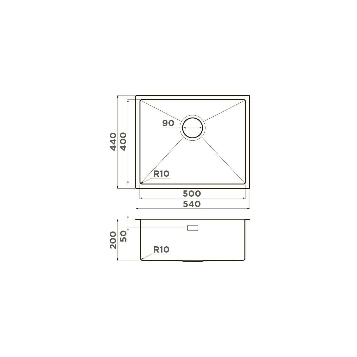 Мойка для кухни Omoikiri Taki 54-U/IF — lg