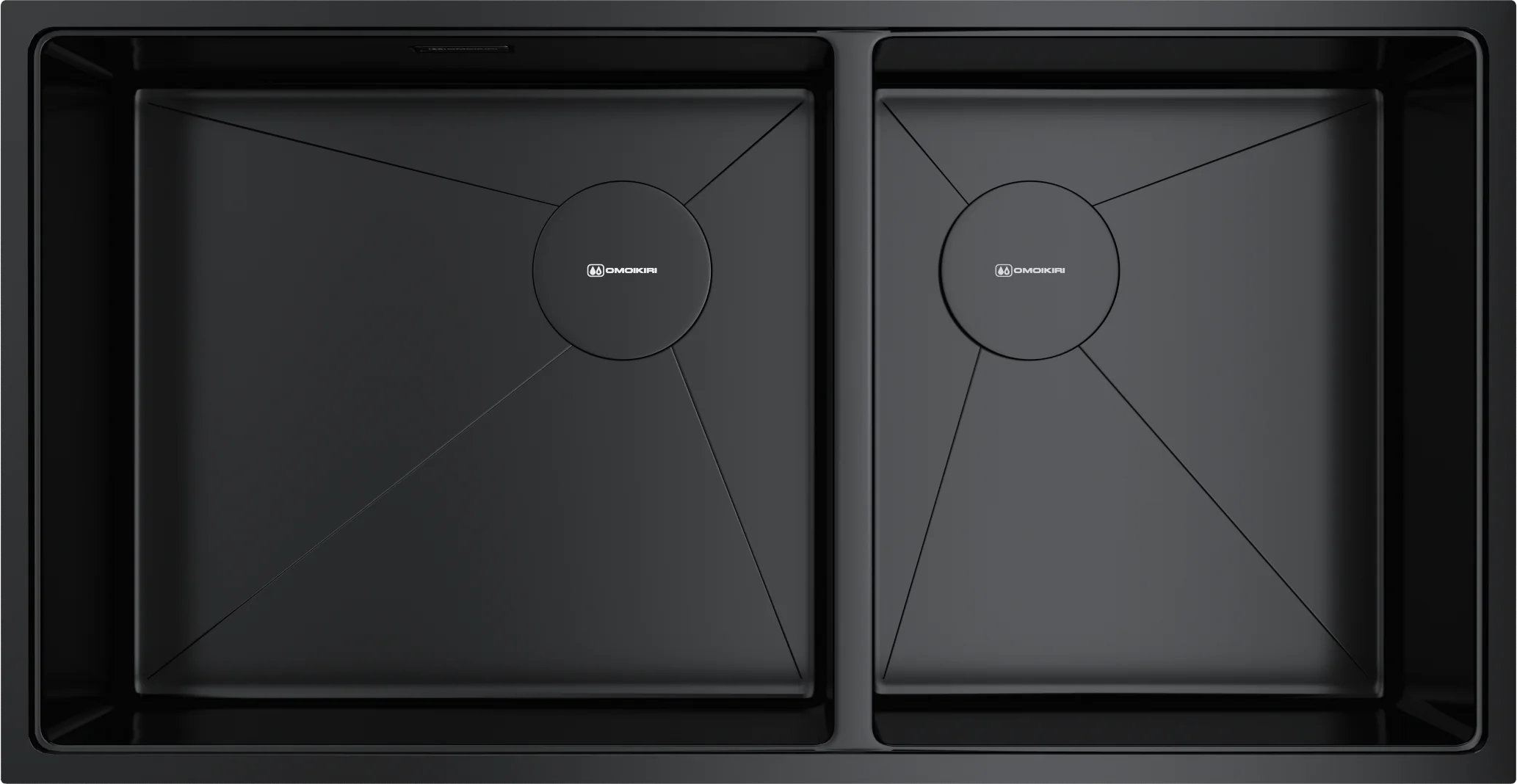 Мойка для кухни omoikiri taki-85-2-lb-uif-side-gb графит