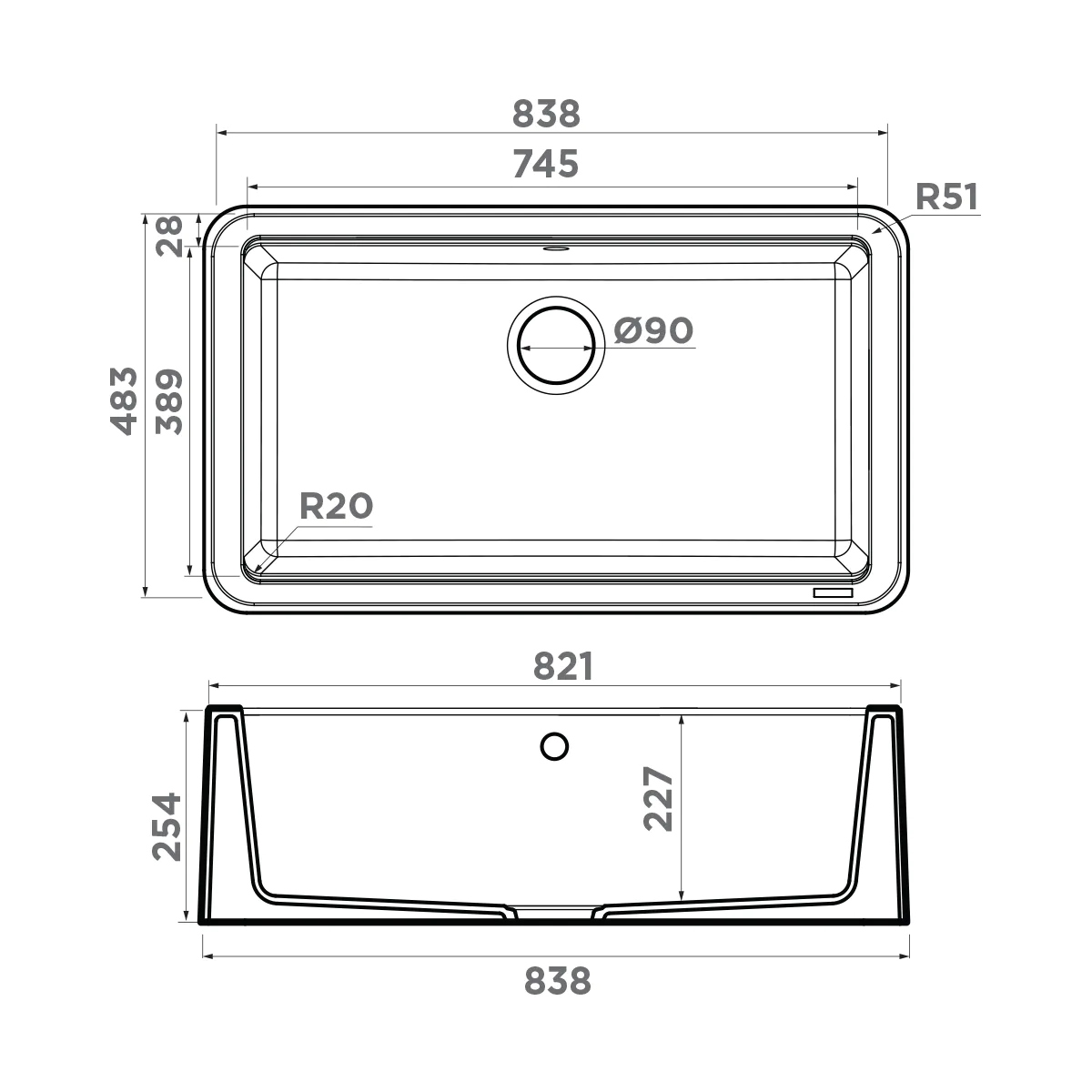 Мойка для кухни Omoikiri Tarento 83 — wh