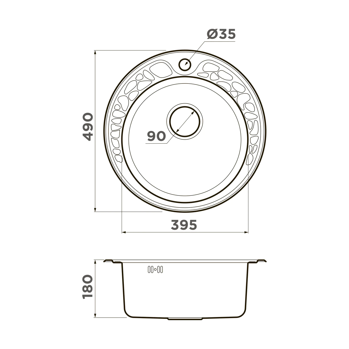 Мойка для кухни Omoikiri Tovada 49 — in
