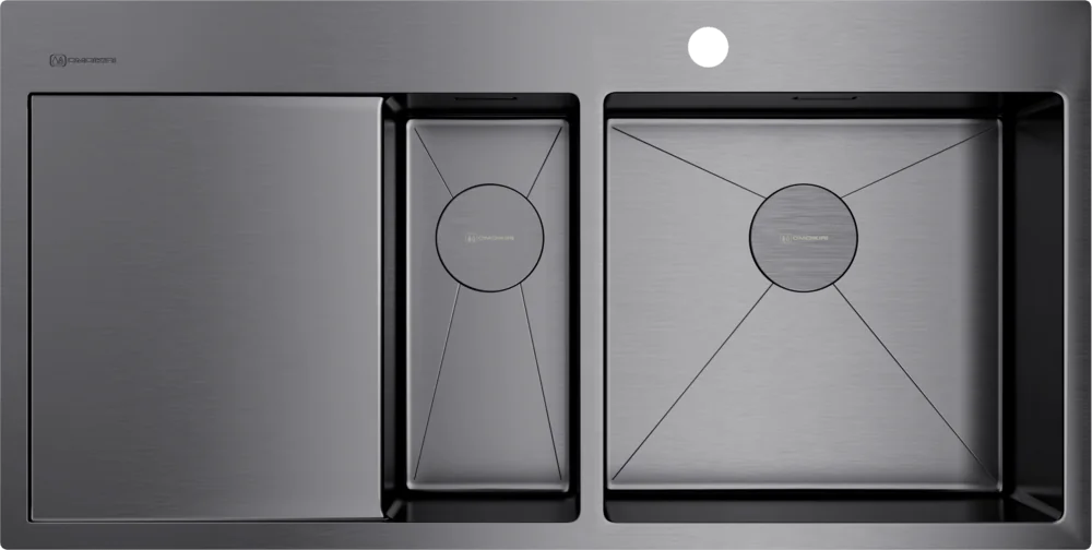 Мойка для кухни Omoikiri Akisame 100-2-R — gm