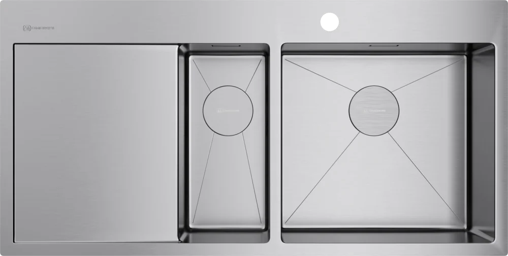 Мойка для кухни Omoikiri Akisame 100-2-R — in