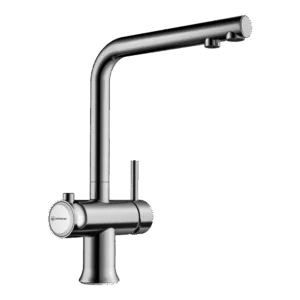 Смеситель для кухни Omoikiri Hotaru - нержавеющая сталь / белый