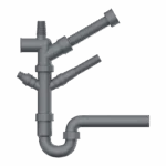 Арматура для измельчителя Omoikiri NA-01 — grey