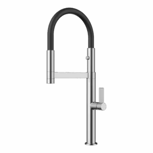 Смеситель для кухни Omoikiri Osaka - нержавеющая сталь / черный