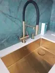 Смеситель для кухни Omoikiri Kanto - светлое золото
