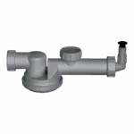 Плоский сифон Omoikiri S-01 — grey