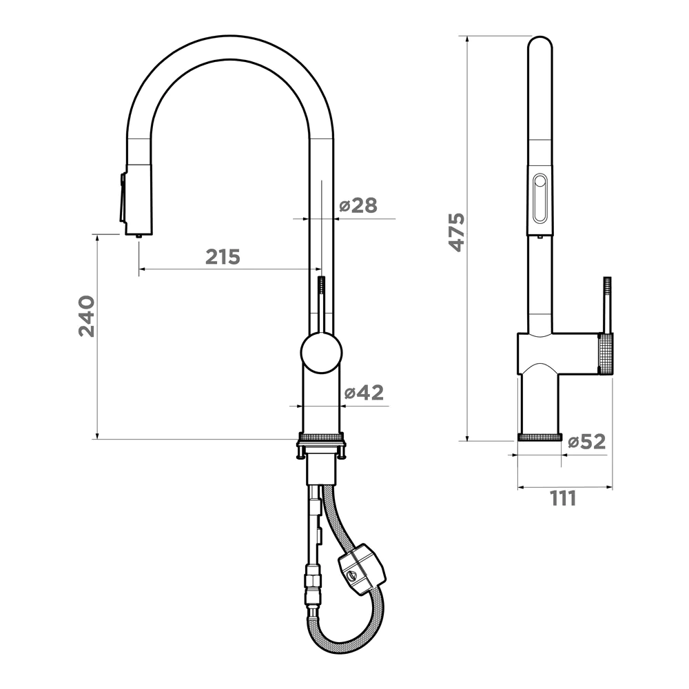 Смеситель для кухни Omoikiri Tahara-SB — lg
