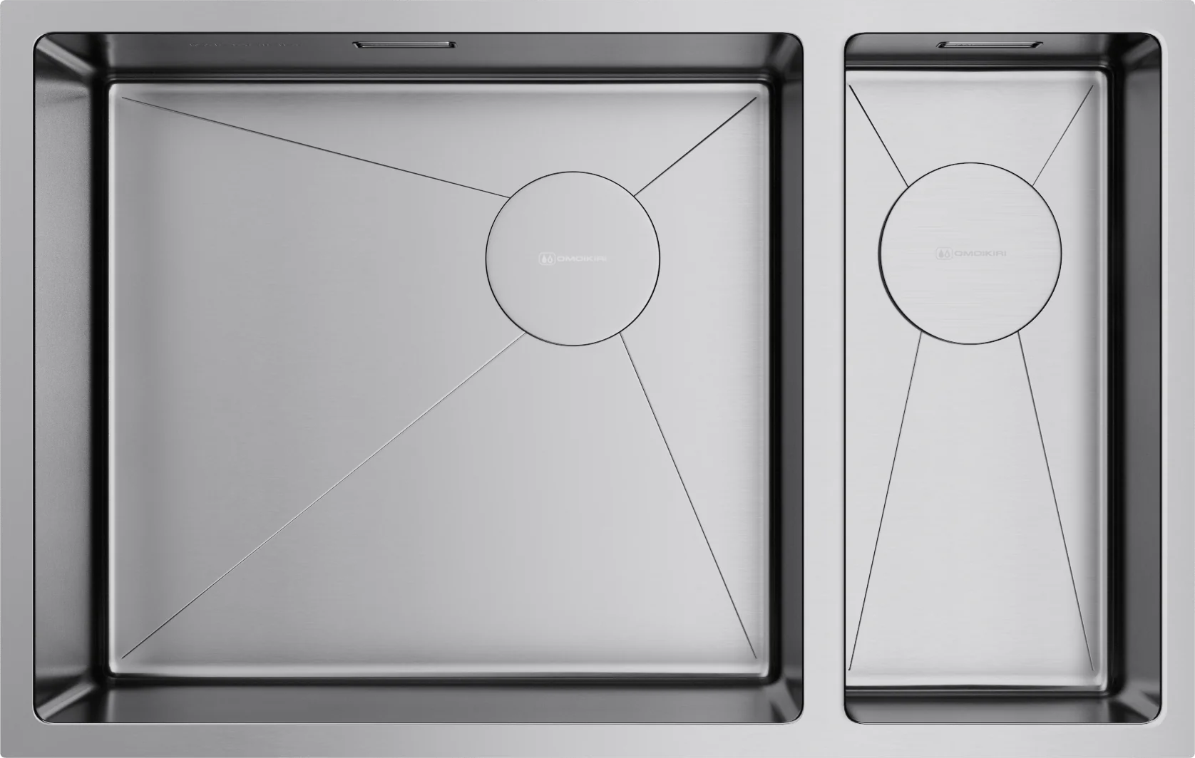 Мойка для кухни Omoikiri Taki 69-2-U/IF-L Side — in