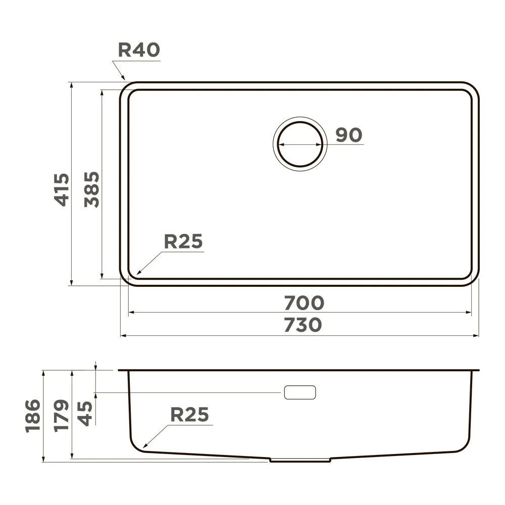 Мойка для кухни Omi 73-U/I Ultra — lg