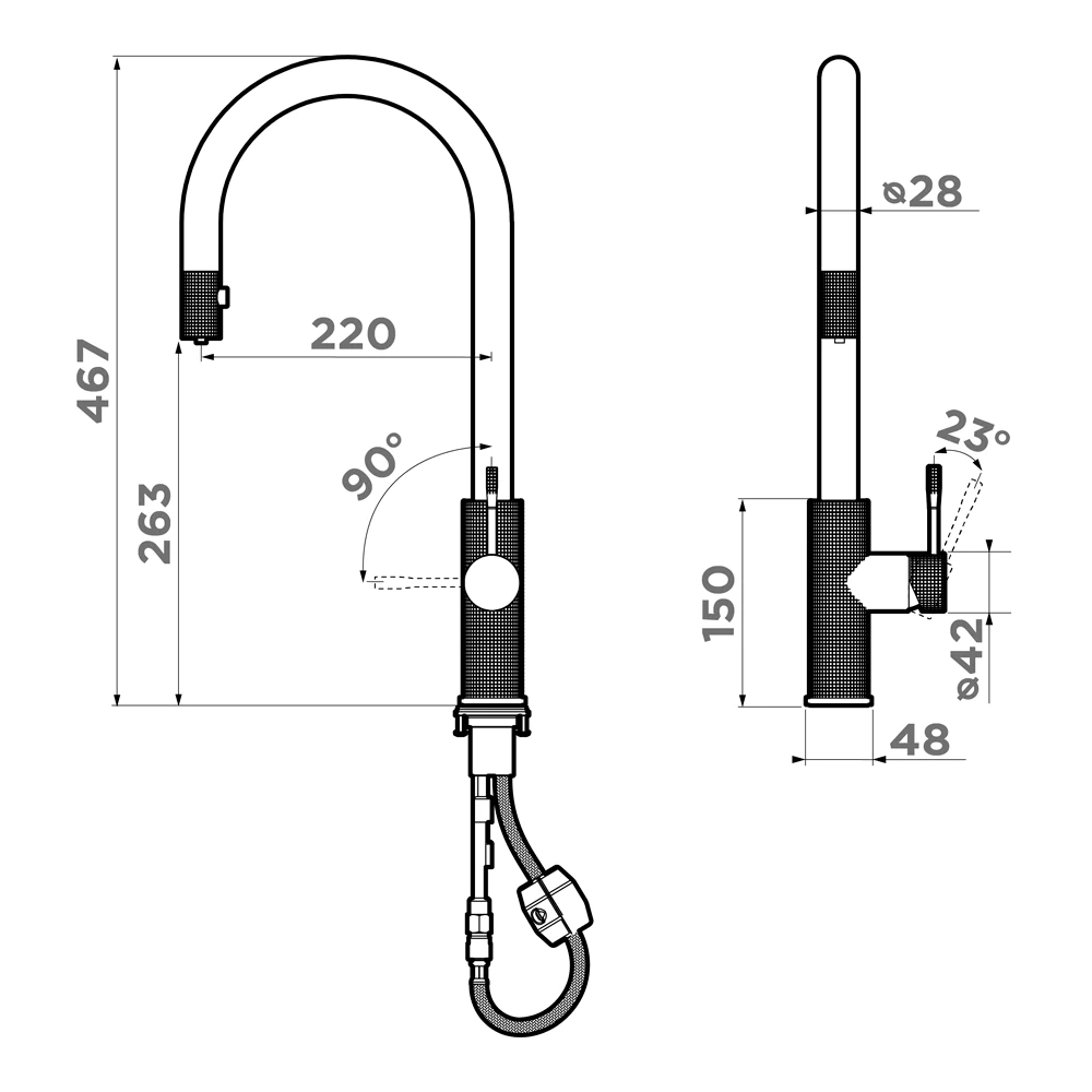 Смеситель для кухни Asakawa-S — gb